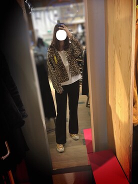 「stradivarius（ストラディバリウス）のアイテム（その他アウター）」を使った、_venice1さん（レディース・177cm）の秋コーディネート