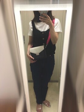 「Moname（モナーム）のアイテム（パンツ）」を使った、ぴぴぴさん（レディース・163cm）の夏コーディネート