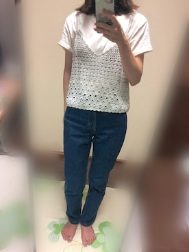 「Moname（モナーム）のアイテム（パンツ）」を使った、ぴぴぴさん（レディース・163cm）の夏コーディネート