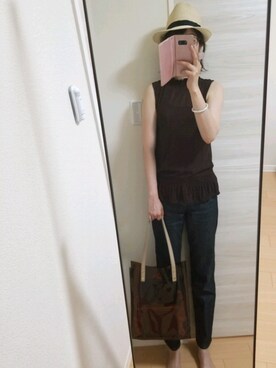 もぐ子さん（レディース・158cm）の夏コーディネート