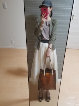 「DRESKIP（ドレスキップ）のアイテム（バレエシューズ）」を使った、もぐ子さん（レディース・158cm）の秋コーディネート