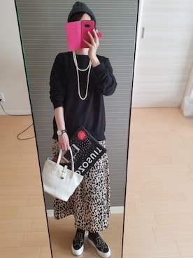 「classicalelf（クラシカルエルフ）のアイテム（スリッポン）」を使った、もぐ子さん（レディース・158cm）の秋コーディネート