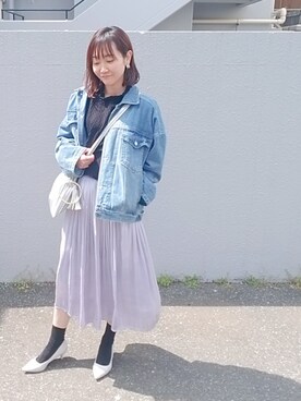 もぐ子 is wearing RANDA "3E/ストレスフリー/Vカットプレーンパンプス"