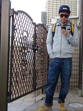 「G-STAR RAW（ジースターロゥ）のアイテム（ダウンジャケット/コート）」を使った、Dj MushRoomさん（メンズ・170cm）の春コーディネート