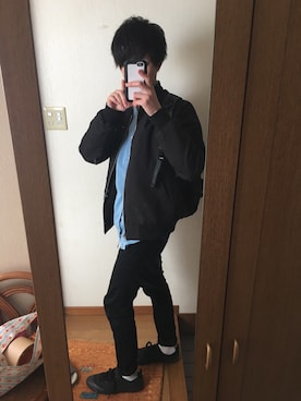 「アイテム（MA-1）」を使った、お雑煮さん（メンズ・168cm・10代）の春コーディネート