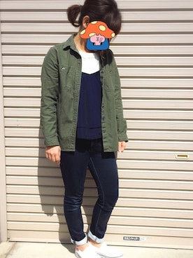 「RENBEN（レンベン）のアイテム」を使った、rImamaさん（レディース・153cm）の春コーディネート