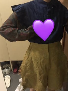 「アイテム（カーゴパンツ、イエロー系）」を使った、狗虎犬さん（レディース・153cm）の秋コーディネート