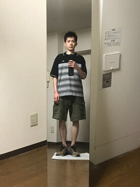 「SWAGGER（スワッガー）のアイテム（パンツ）」を使った、エイチエムさん（メンズ・174cm）の夏コーディネート