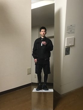 「アイテム（ブルゾン）」を使った、エイチエムさん（メンズ・174cm・30代）の冬コーディネート