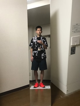 「FTC（エフティーシー）のアイテム（パンツ）」を使った、エイチエムさん（メンズ・174cm）の夏コーディネート