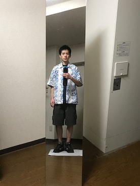 「Quiksilver（クイックシルバー）のアイテム（パンツ）」を使った、エイチエムさん（メンズ・175cm）の夏コーディネート