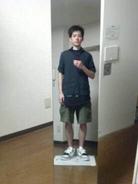 「SWAGGER（スワッガー）のアイテム（パンツ）」を使った、エイチエムさん（メンズ・174cm）の秋コーディネート