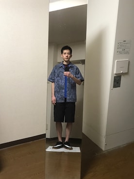「Quiksilver（クイックシルバー）のアイテム（パンツ）」を使った、エイチエムさん（メンズ・174cm）の夏コーディネート