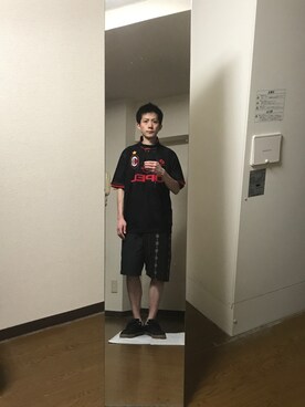 「OSHKOSH（オシュコシュ）のアイテム（パンツ）」を使った、エイチエムさん（メンズ・174cm）の秋コーディネート