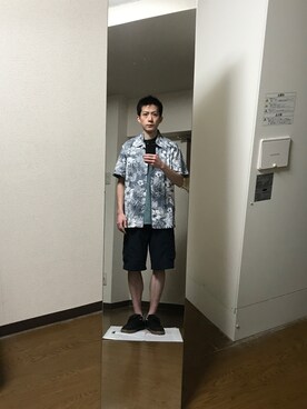 「Eddie Bauer（エディーバウアー）のアイテム（Tシャツ/カットソー）」を使った、エイチエムさん（メンズ・174cm）の秋コーディネート