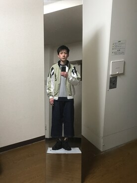 「アイテム（ブルゾン）」を使った、エイチエムさん（メンズ・174cm・40代）の冬コーディネート