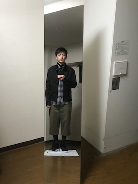 「アイテム（ブルゾン）」を使った、エイチエムさん（メンズ・174cm・40代）の冬コーディネート