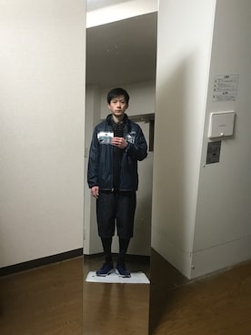 「アイテム（ブルゾン）」を使った、エイチエムさん（メンズ・174cm・40代）の冬コーディネート