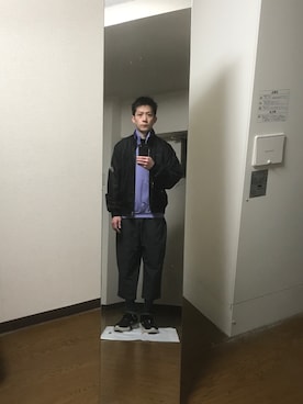 「アイテム（ブルゾン）」を使った、エイチエムさん（メンズ・174cm・40代）の春コーディネート