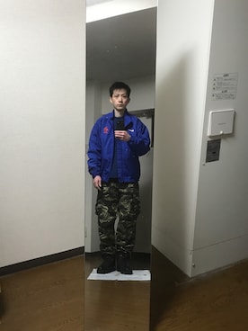 「アイテム（ブルゾン）」を使った、エイチエムさん（メンズ・174cm・40代）の春コーディネート