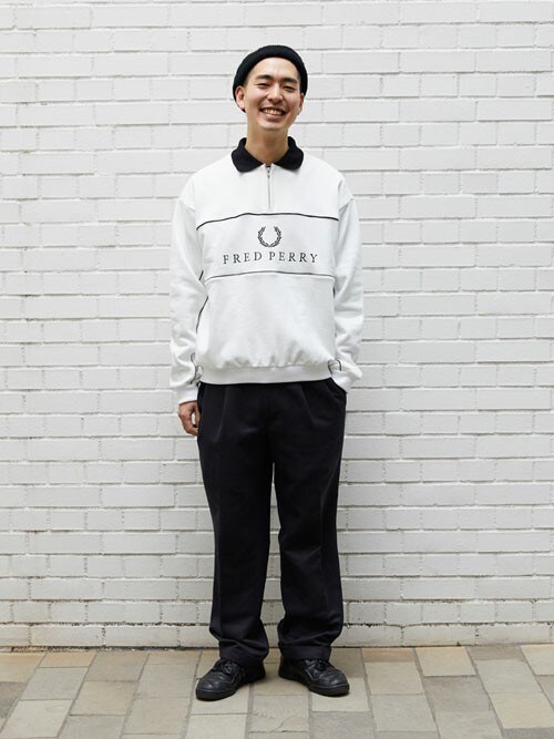 Kenta（FRED PERRY SHOP TOKYO）｜FRED PERRYのスウェットを使った 