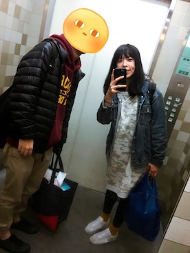 「GAP（ギャップ）のアイテム（チュニック）」を使った、Ininさん（レディース・162cm）の冬コーディネート