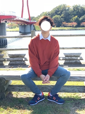 「リドム」｜「アイテム（スウェット）」を使った、だいちゃんさん（メンズ・168cm）の秋コーディネート