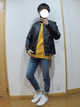 「URBAN RESEARCH Sonny Label（アーバンリサーチサニーレーベル）のアイテム（ライダースジャケット）」を使った、だいちゃんさん（メンズ・168cm）の秋コーディネート