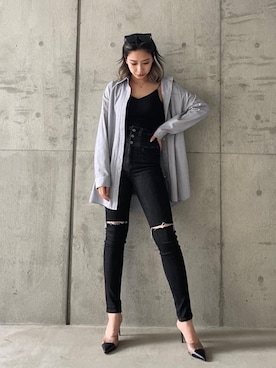 「でにむ」｜「アイテム（パンプス）」を使った、MIRIさん（レディース・163cm）の春コーディネート