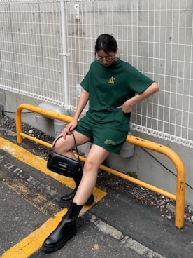 「ストリートカジュアル」｜「アイテム（ワンピース/ドレス）」を使った、MIRIさん（レディース・163cm）の夏コーディネート