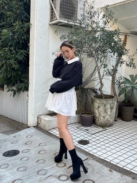 「わんぴ」｜MIRIさん（レディース・163cm）の冬コーディネート