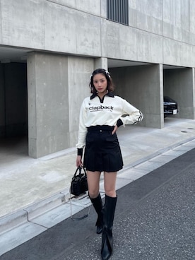 「プリーツスカートコーデ」｜MIRIさん（レディース・163cm）の冬コーディネート