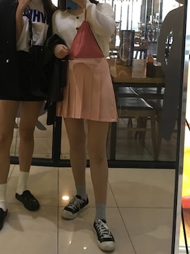 「無印良品（ムジルシリョウヒン）のアイテム（スニーカー、ブラック系）」を使った、Sobamさん（レディース・160cm）の夏コーディネート