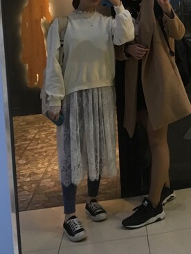 「無印良品（ムジルシリョウヒン）のアイテム（スニーカー、ブラック系）」を使った、Sobamさん（レディース・160cm）の夏コーディネート