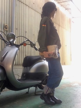 「HYKE」｜「アイテム（ダウンジャケット/コート）」を使った、ruckさん（レディース・153cm）の冬コーディネート