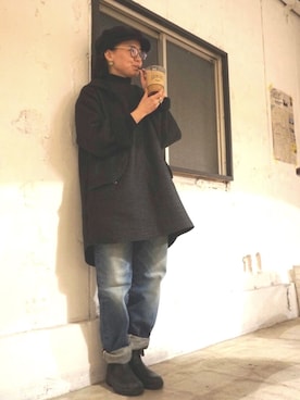 「HYKE」｜「アイテム（食器/キッチン）」を使った、ruckさん（レディース・153cm）の冬コーディネート