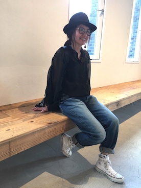 「HYKE」｜「アイテム（財布/小物）」を使った、ruckさん（レディース・153cm）の春コーディネート