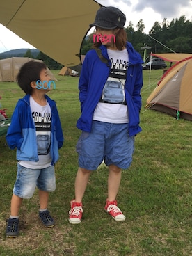 「PHATEE（ファッティー）のアイテム（帽子）」を使った、めんさん（レディース・149cm）の夏コーディネート