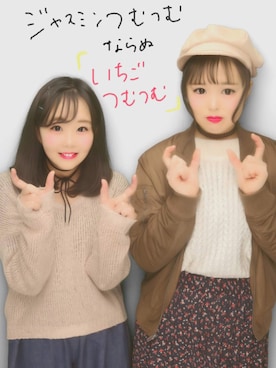 「花柄」｜「アイテム（スタジャン）」を使った、み  きさん（レディース・158cm）の春コーディネート