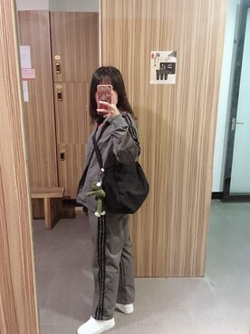 「アイテム（スタジャン）」を使った、a火星浪人さん（メンズ・160cm・10代）の冬コーディネート