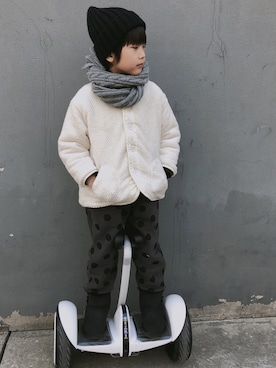 「Momo（Momo）のアイテム」を使った、嗒嗒-刘涵禹さん（キッズ・125cm）の冬コーディネート