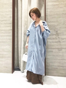 「Noble（ノーブル）のアイテム（ワンピース）」を使った、noble_ayumiさん（レディース・155cm）の春コーディネート