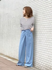 Noble フロントクロスワイドパンツ　新品未使用 Noble フロントクロスワイドパンツ 新品未使用 - メルカリ