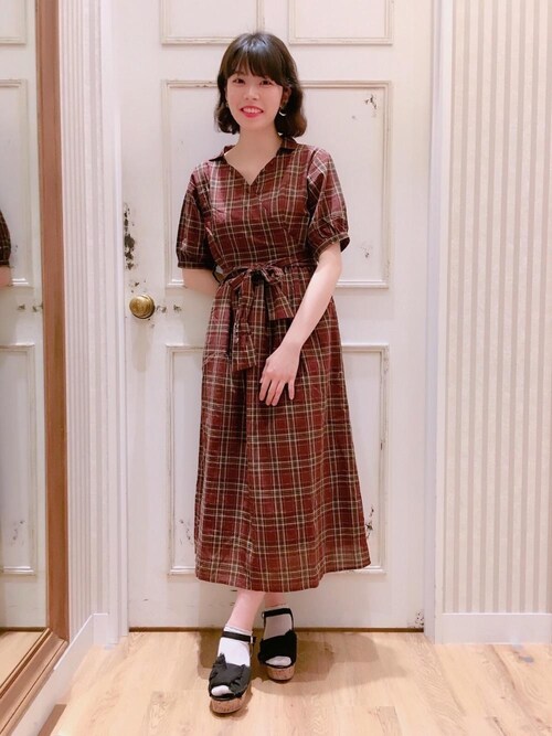 マジェスティックレゴンイオンモール広島府中店スタッフ Majestic Legon Amelier Majestic Legonのシャツワンピースを使ったコーディネート Wear