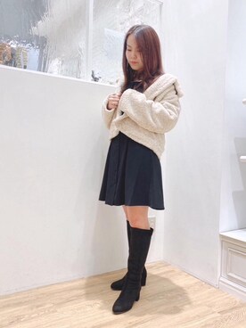 タンクトップを使った モコモコアウター のレディース人気ファッションコーディネート Wear