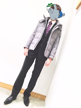 ららぽーと海老名 HIDEAWAYSさん（メンズ・180cm）の冬コーディネート
