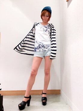 「CECIL McBEE（セシルマクビー）のアイテム（サンダル）」を使った、ららぽーと海老名 HIDEAWAYSさん（レディース・165cm）の春コーディネート