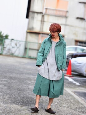 「AUTTAA」｜「アイテム（ジャケット/アウター）」を使った、東端さん（メンズ・165cm）の冬コーディネート