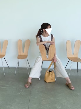 「リエディ」｜「アイテム（アナログ腕時計）」を使った、saki__☆さん（レディース・155cm）の夏コーディネート