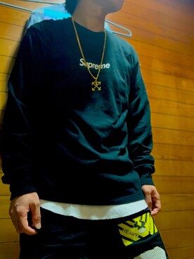 「OFF-WHITE」｜「アイテム（アクセサリー）」を使った、💿ΣAS∀さん（メンズ・165cm）の春コーディネート